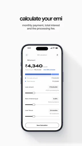 ईएमआई कैलकुलेटर - वित्त उपकरण screenshot