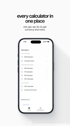 ईएमआई कैलकुलेटर - वित्त उपकरण screenshot