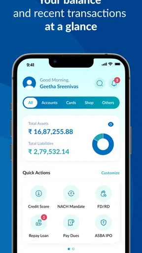 IOB Connect - Mobile Banking screenshot