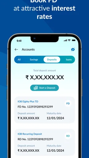 IOB Connect - Mobile Banking screenshot