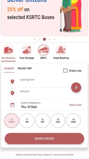 KSRTC AWATAR Booking App screenshot