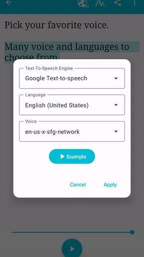 Talk: Text to Voice screenshot