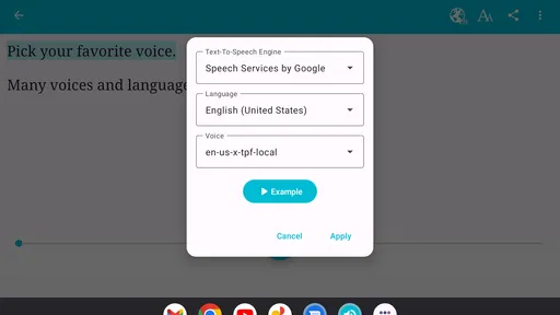 Talk: Text to Voice screenshot