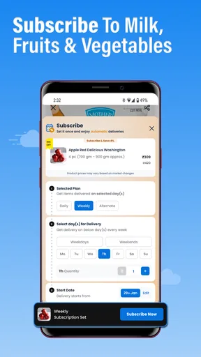 Milkbasket: Grocery Delivery screenshot