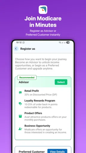 Modicare screenshot