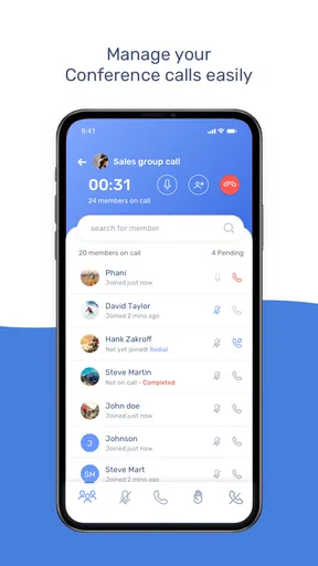 grptalk Audio Conference Calls screenshot