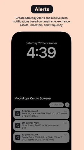 Moondrops AI Crypto Screener screenshot
