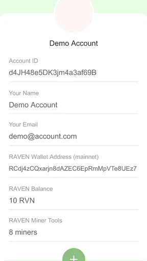 RAVEN Miner by NVS screenshot