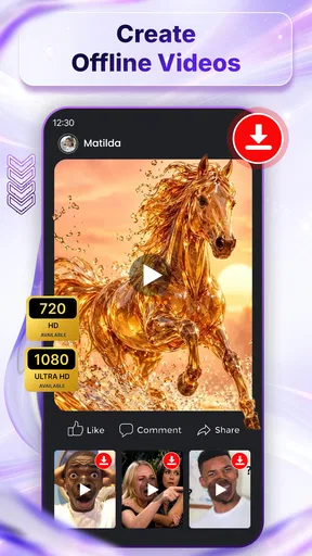 Reels Style HD Video Player screenshot