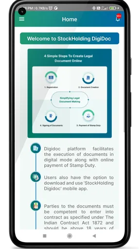 StockHolding Digidoc screenshot
