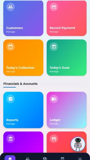 Daily weekly Cash Collections screenshot