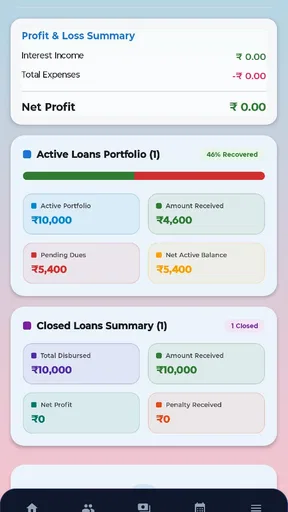Daily weekly Cash Collections screenshot