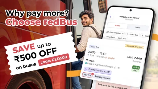redBus Book Bus, Train Tickets screenshot