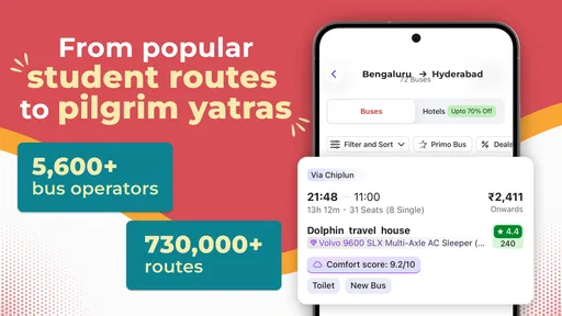 redBus Book Bus, Train Tickets screenshot