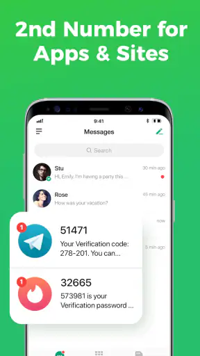 2nd Line - Second Phone Number screenshot