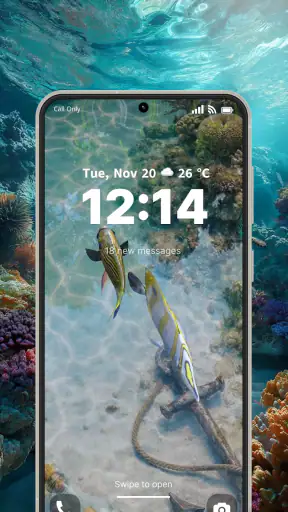 3D Fish Aqua Live Wallpaper screenshot