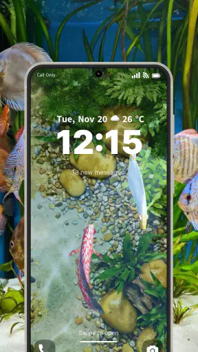 3D Fish Aqua Live Wallpaper screenshot