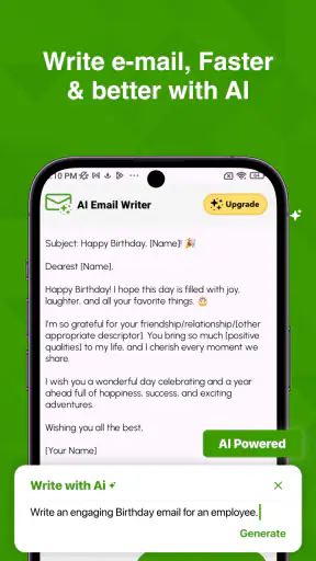 AI Email Writer screenshot