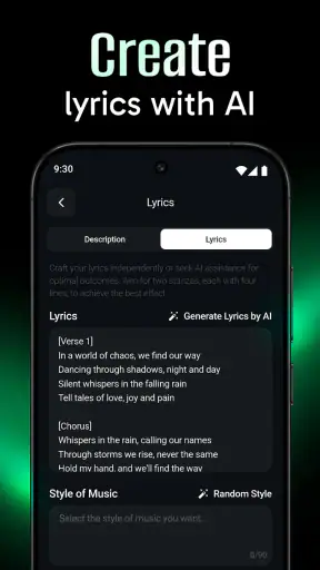 AI Music & Song Generator screenshot