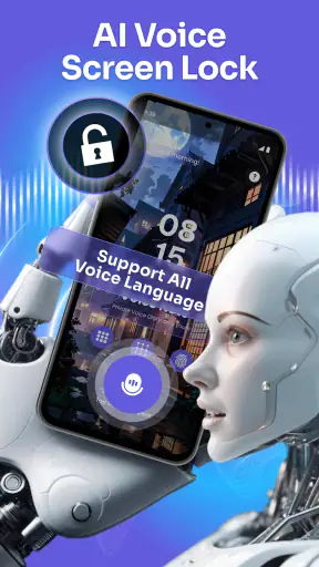 AI Voice Lock Screen: AI Note screenshot