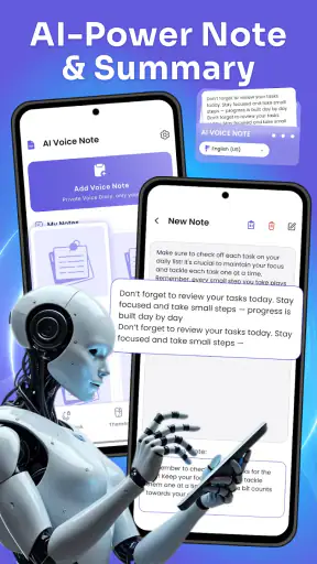 AI Voice Lock Screen: AI Note screenshot