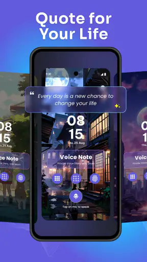 AI Voice Lock Screen: AI Note screenshot