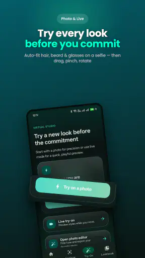 AI हेयर स्टाइल, दाढ़ी, चश्मा screenshot