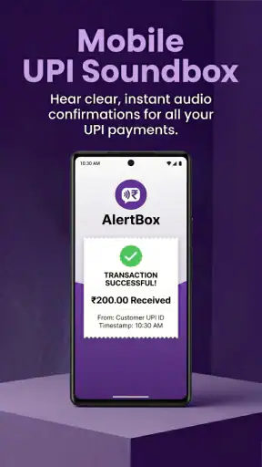 AlertBox - UPI SoundBox Alerts screenshot