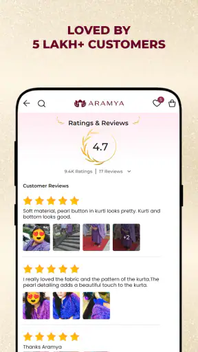 Aramya screenshot