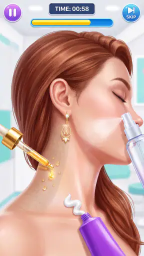 ASMR स्किनकेयर परफेक्ट मेकअप screenshot