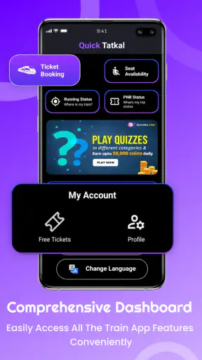 Auto Train Ticket Booking screenshot