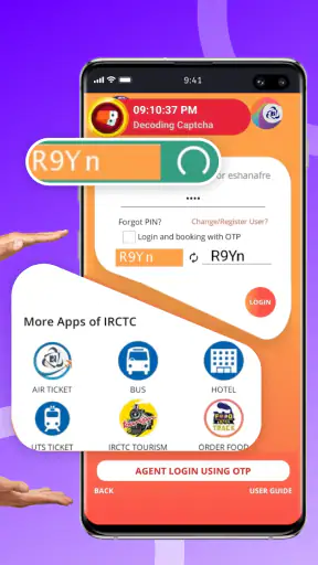 Auto Train Ticket Booking screenshot