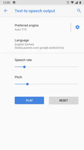 Auto TTS screenshot