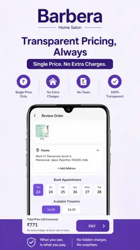 Barbera: Home Salon Services screenshot