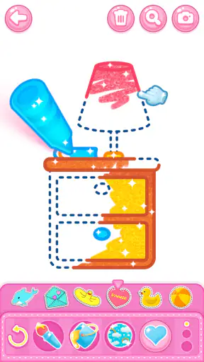Bedroom Coloring For Kids screenshot