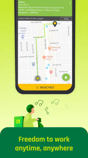 Bigbasket Delivery Partner App screenshot