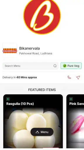 Bikanervala screenshot
