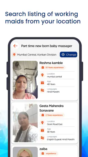 Bookmybai - Maids, Cook, Nanny screenshot