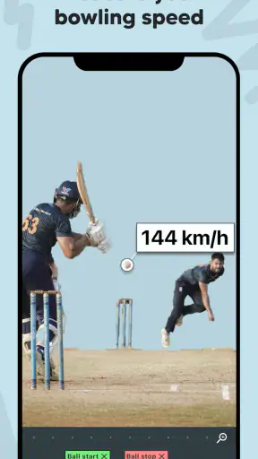 Bowling speed Meter - शुद्ध screenshot