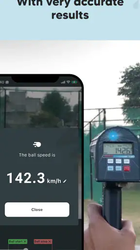 Bowling speed Meter - शुद्ध screenshot