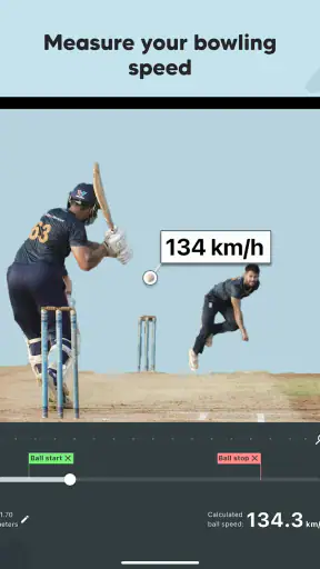 Bowling speed Meter - शुद्ध screenshot