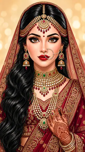 Bridal Dress up Wedding Makeup screenshot