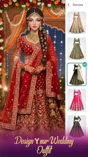 Bridal Dress up Wedding Makeup screenshot
