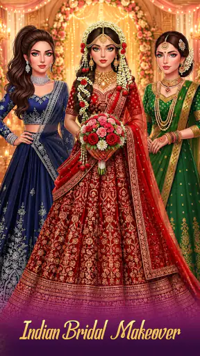 Bridal Dress up Wedding Makeup screenshot