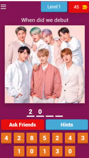 BTS Games ARMY 2025-Trivia screenshot