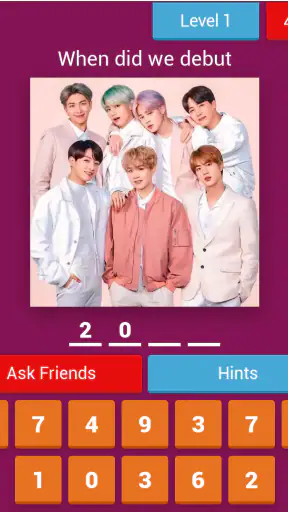 BTS Games ARMY 2025-Trivia screenshot