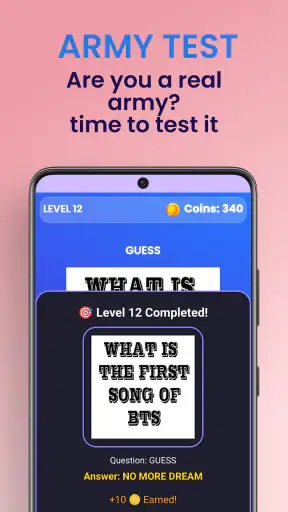 BTS Quiz for ARMY 2025 screenshot