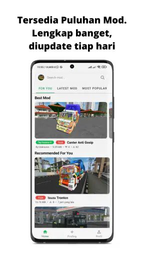Bus Simulator MOD Wahyu Abadi screenshot