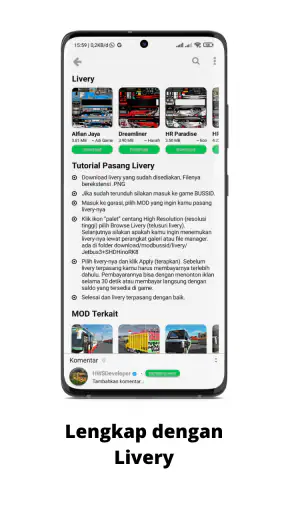 Bus Simulator MOD Wahyu Abadi screenshot