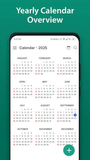 Calendar 2026 screenshot